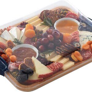 Bamboo Charcuterie board with lid and handle